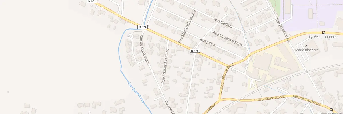 Plan du 12 Rue Edouard Vaillant à Romans-sur-Isère