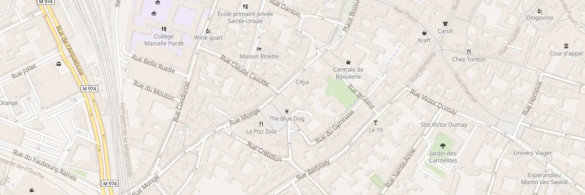 Plan du 15 Rue Monge à Dijon