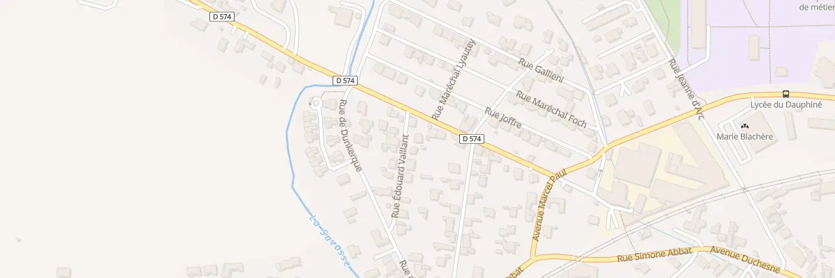 Plan du 14 Rue Edouard Vaillant à Romans-sur-Isère