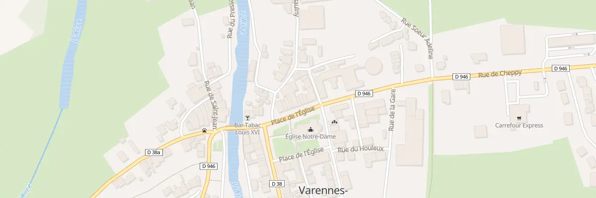 Plan du 20 Pl de l’Eglise à Varennes-en-Argonne
