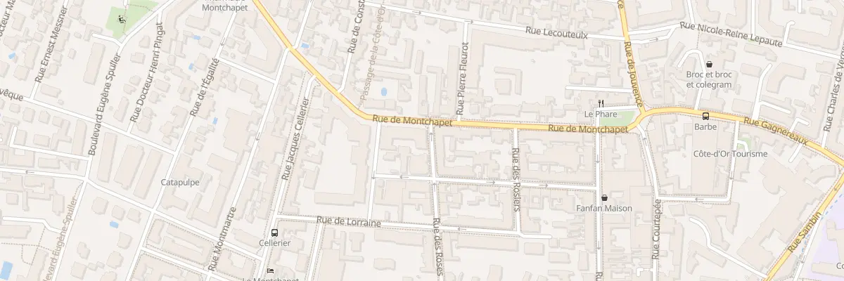 Plan du 17 Rue de Montchapet à Dijon