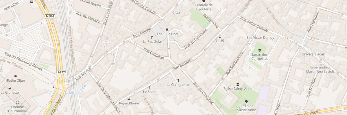 Plan du 29 Rue Crebillon à Dijon
