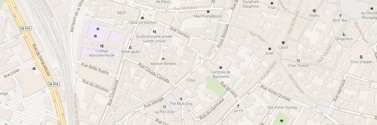Plan du 10 Rue Monge à Dijon
