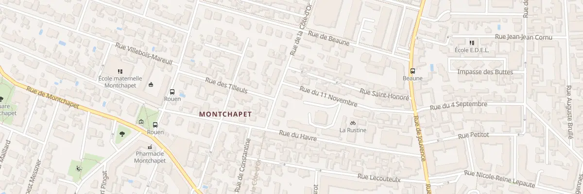 Plan du 8 Rue de la Côte d’Or à Dijon