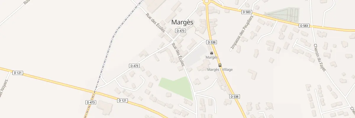 Plan du Village à Margès