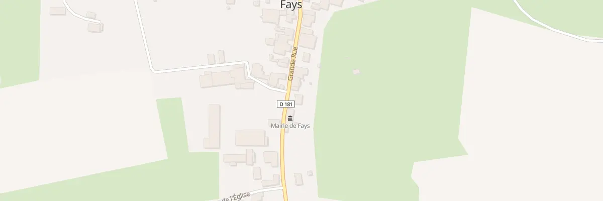 Plan du 15 Rue Grande Rue à Fays