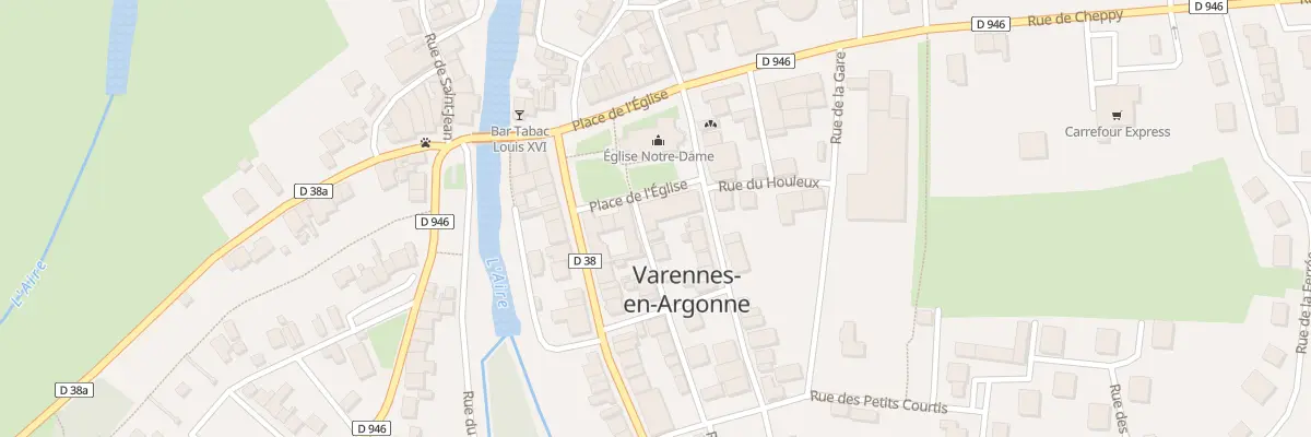 Plan du 7 Pl de l’Eglise à Varennes-en-Argonne