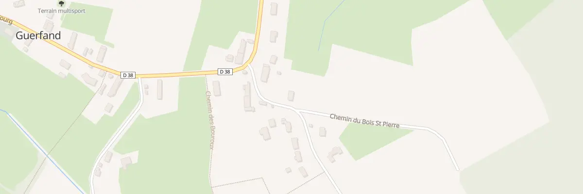 Plan du 3 Rte de la Madeleine à Guerfand