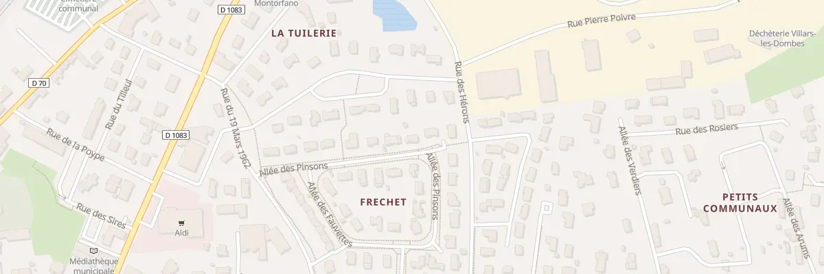 Plan du 226 All des Pinsons à Villars-les-Dombes