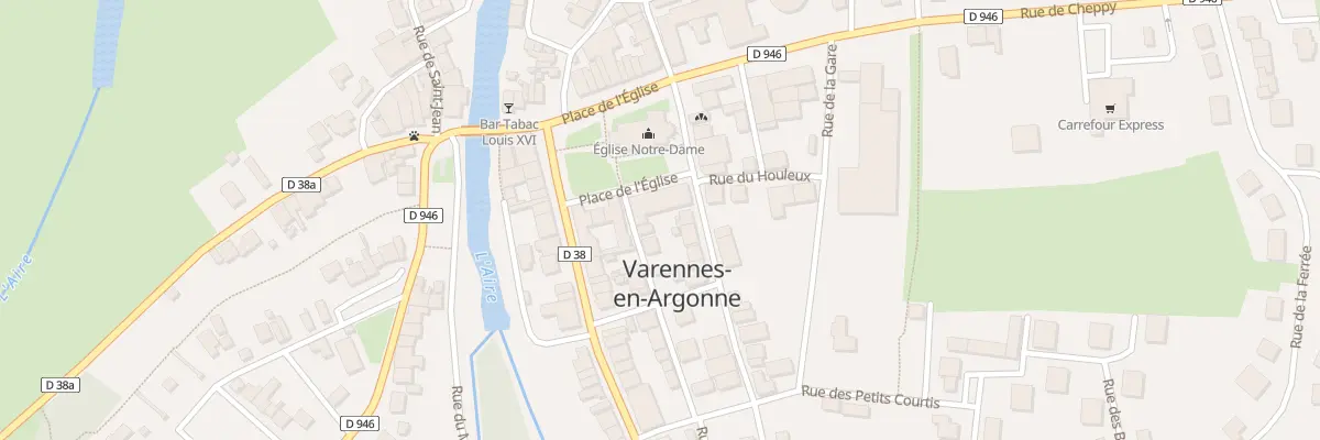 Plan du 8 Pl de l’Eglise à Varennes-en-Argonne