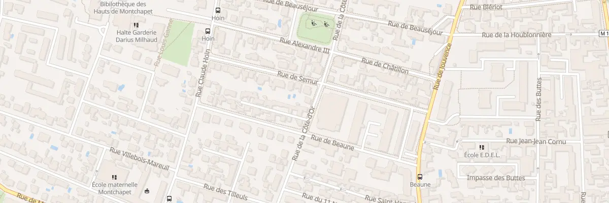 Plan du 25 Rue de la Côte d’Or à Dijon