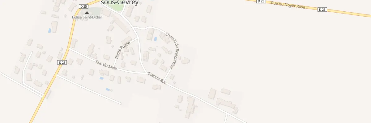 Plan du 13 Che de Bretonniere à Épernay-sous-Gevrey