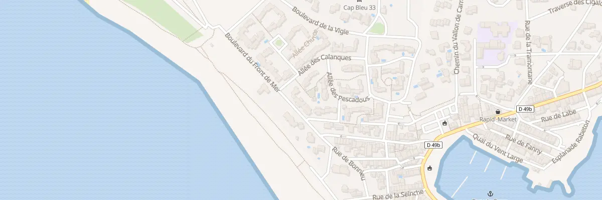 Plan du 11 Bd du Front de Mer à Martigues
