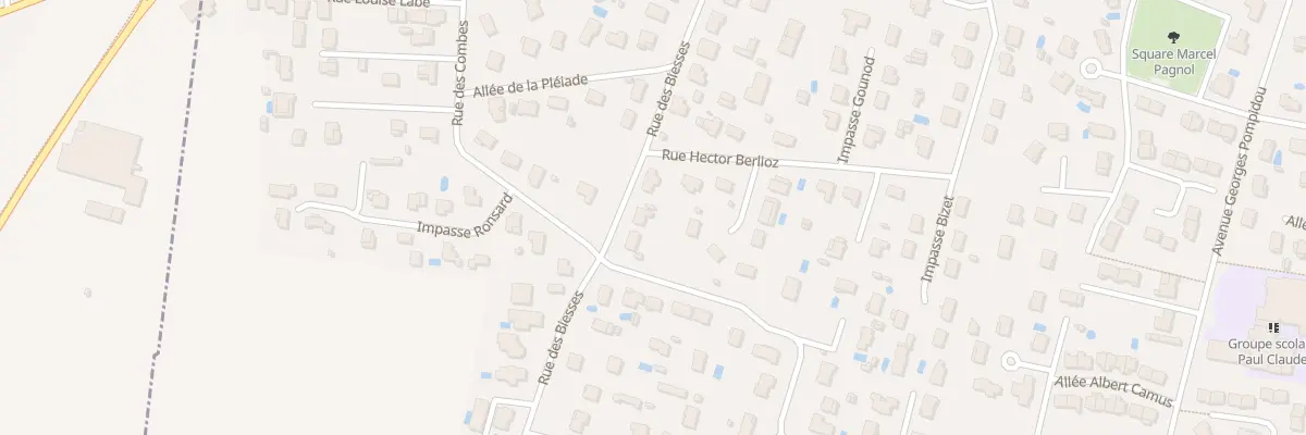 Plan du 33 Rue des Biesses à Jonage