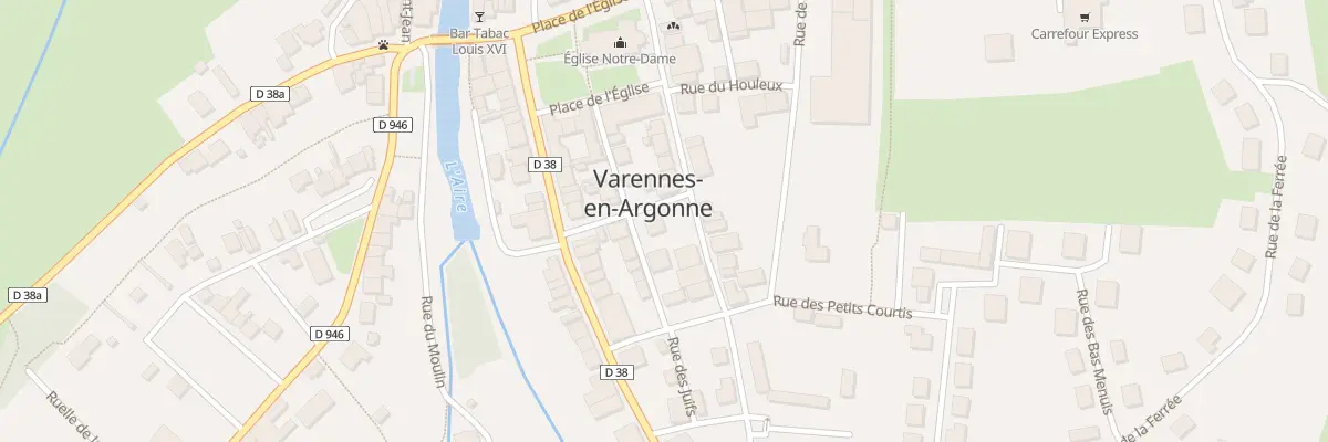 Plan du 12 Rue des Juifs à Varennes-en-Argonne