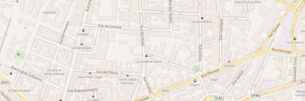 Plan du 12 Rue Colonel Marchand à Dijon