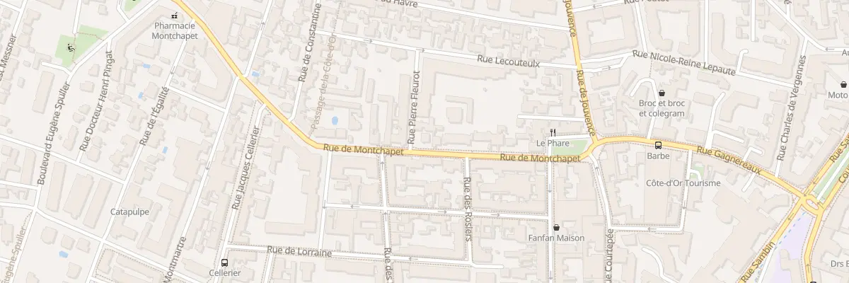 Plan du 22 Rue de Montchapet à Dijon
