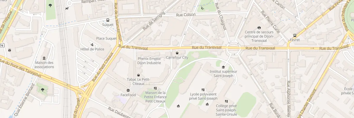 Plan du 57 Rue du Transvaal à Dijon