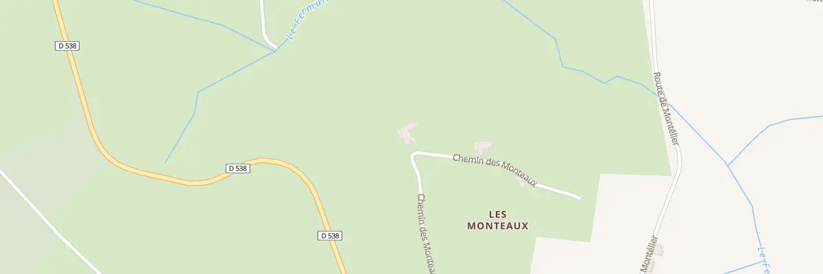 Plan du 405 Che des Monteaux à Montchenu