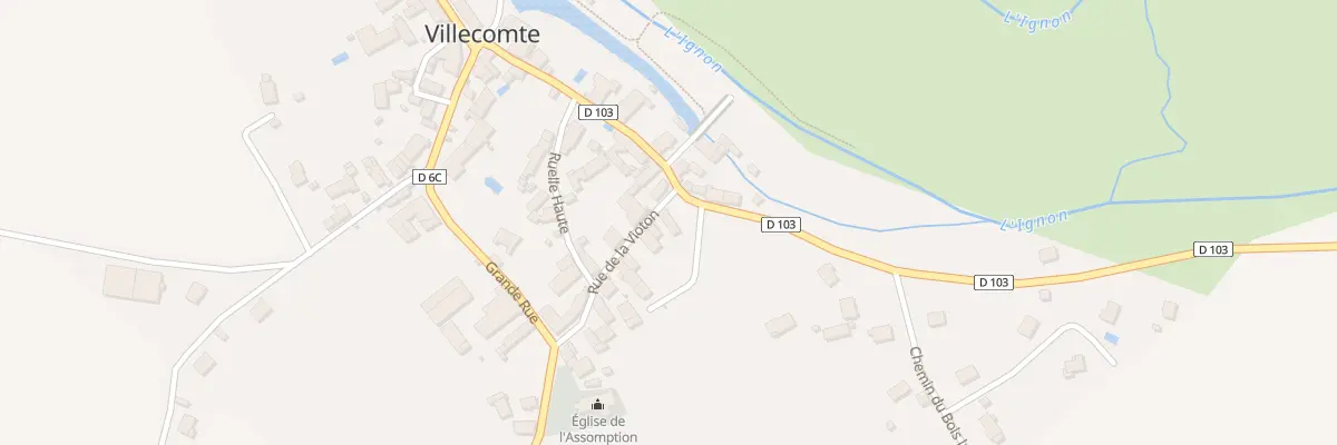 Plan du 1 Rue de la Vioton à Villecomte