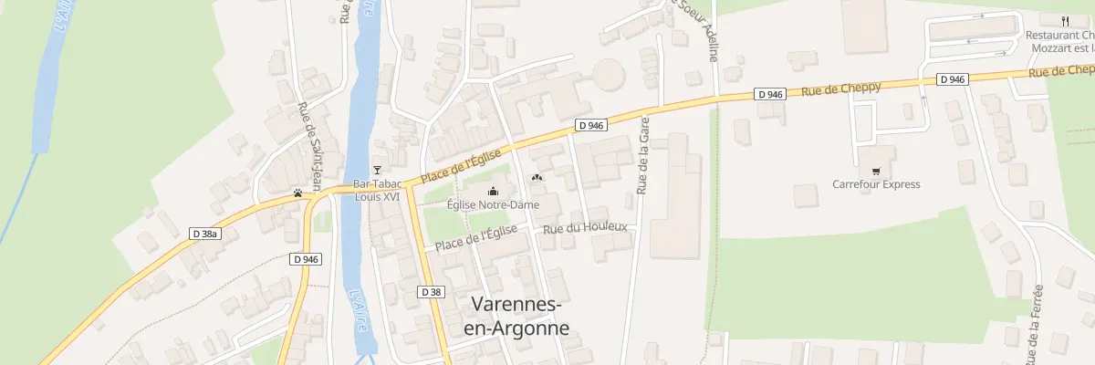Plan du 14 Pl de l’Eglise à Varennes-en-Argonne