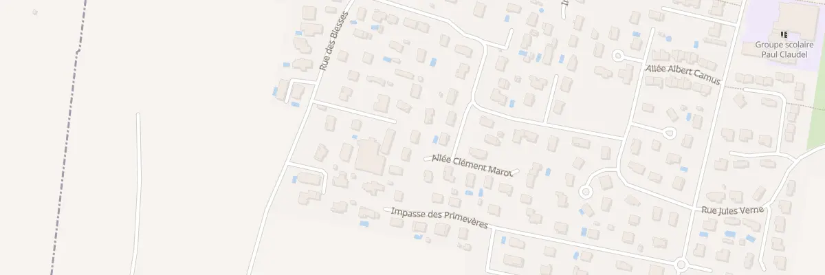 Plan du 6 All Clément Marot à Jonage