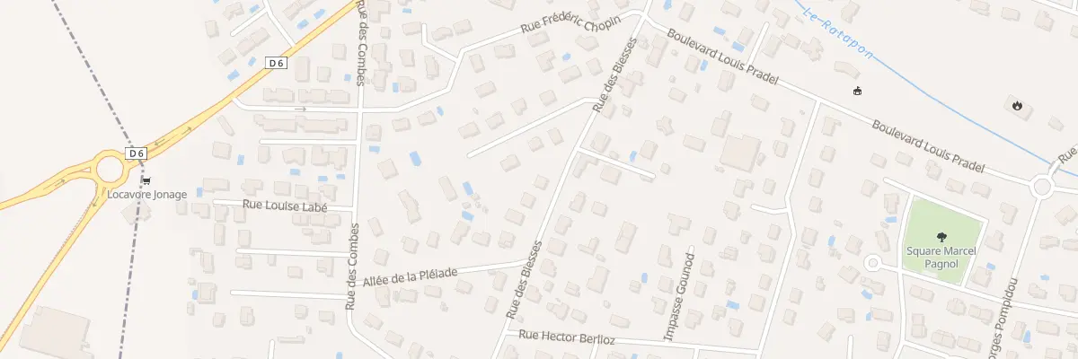 Plan du 12T Rue des Biesses à Jonage