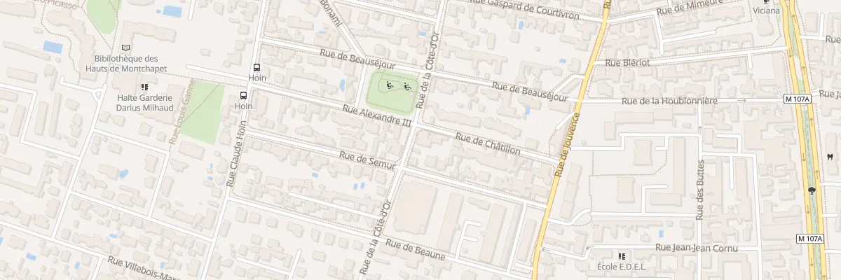 Plan du 30 Rue de la Côte d’Or à Dijon
