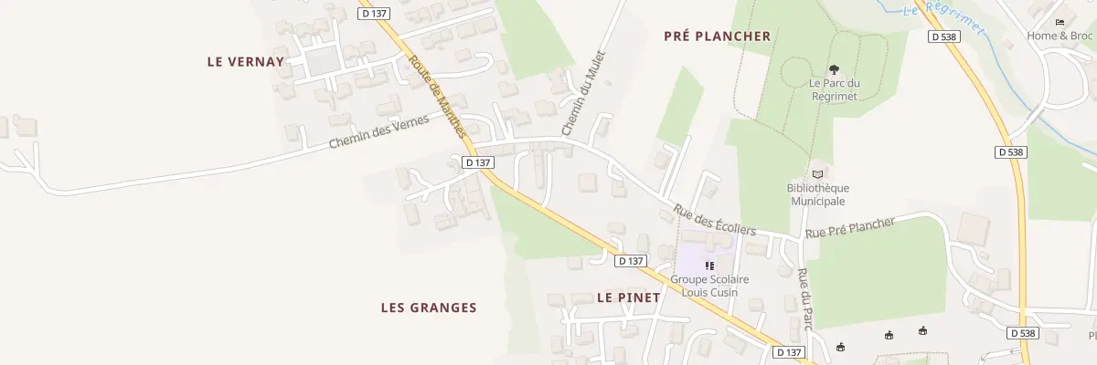 Plan du 550 Rte de Manthes à Lens-Lestang