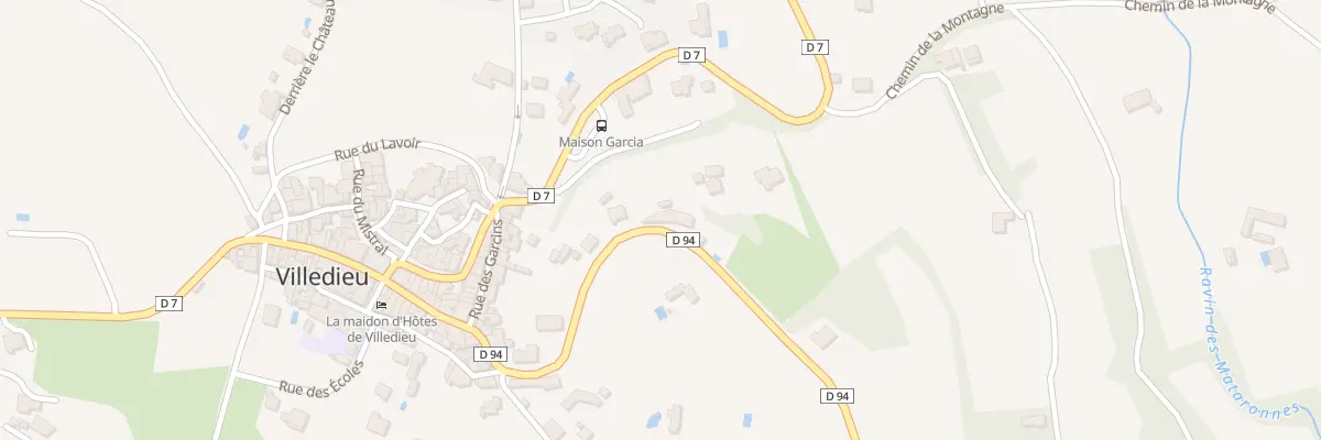 Plan du 153 Rte de Vaison à Villedieu