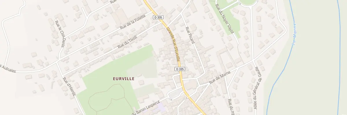 Plan du 40 Rue Grande Rue d’Eurville à Eurville-Bienville