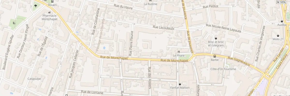 Plan du 16 Rue de Montchapet à Dijon