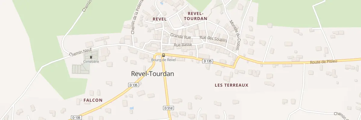 Plan du 66 Rue des Terreaux à Revel-Tourdan