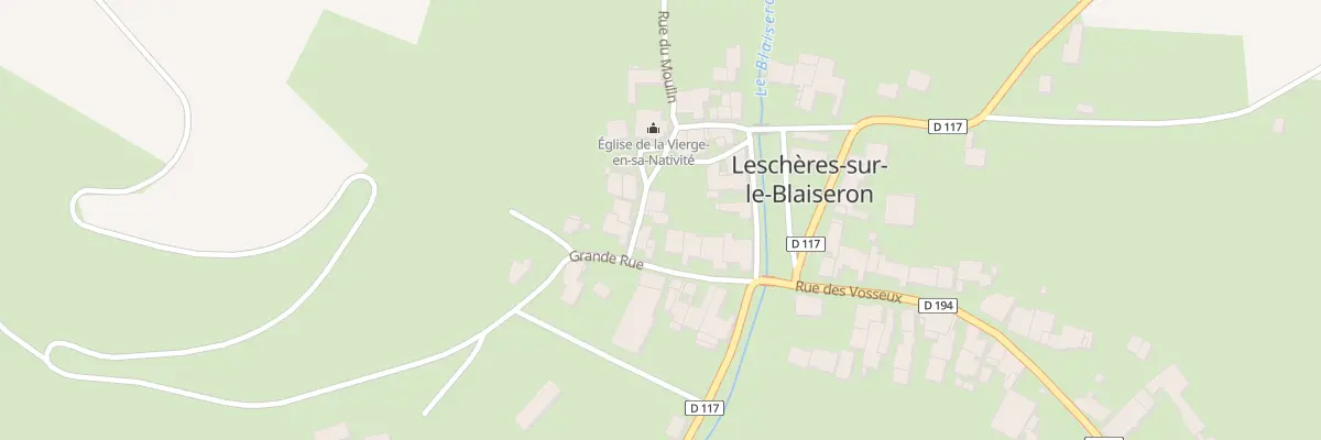 Plan du 9001 Rue de l’Église à Leschères-sur-le-Blaiseron