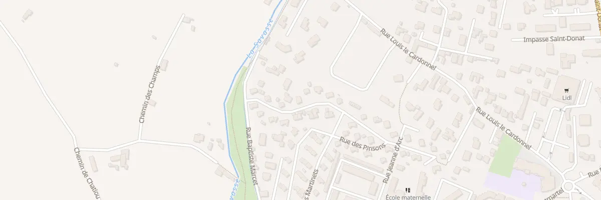 Plan du 30 Rue des Chardonnerets à Romans-sur-Isère