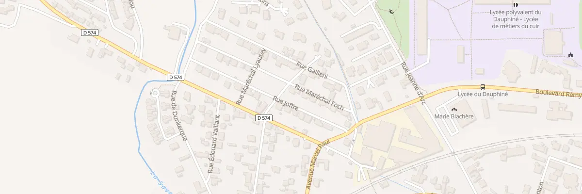 Plan du 16 Rue Joffre à Romans-sur-Isère