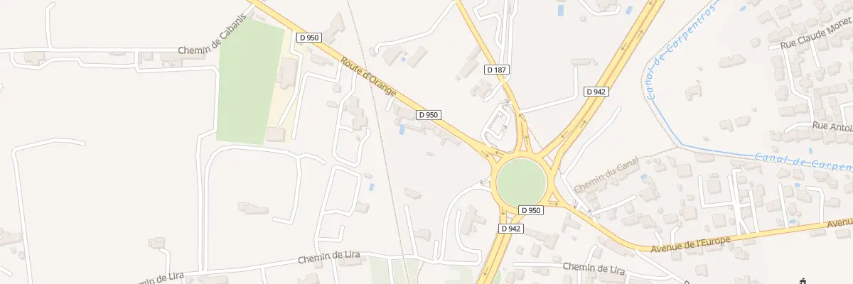 Plan du 933 Rte d’Orange à Carpentras