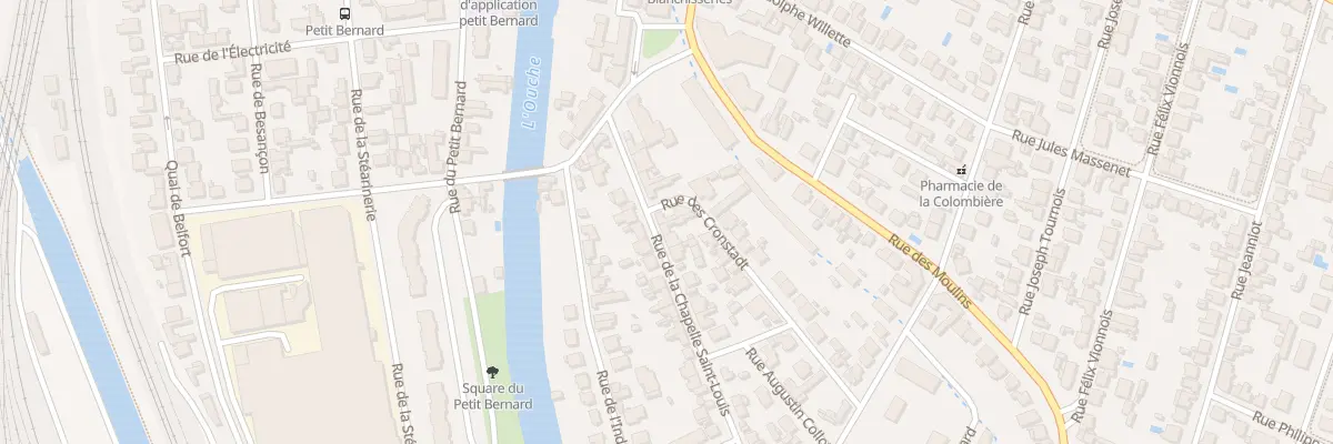 Plan du 2 Rue de Cronstadt à Dijon