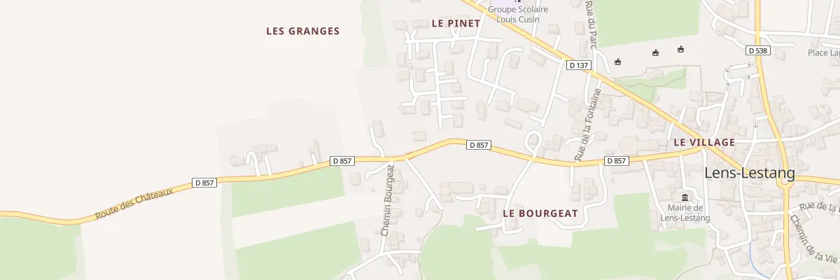 Plan du 6 All du Pinet à Lens-Lestang