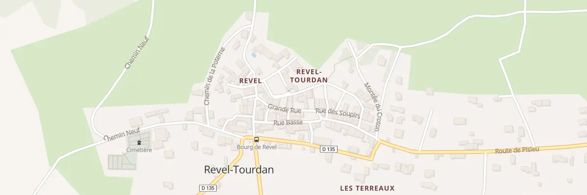 Plan du 76 Rue du Billier à Revel-Tourdan