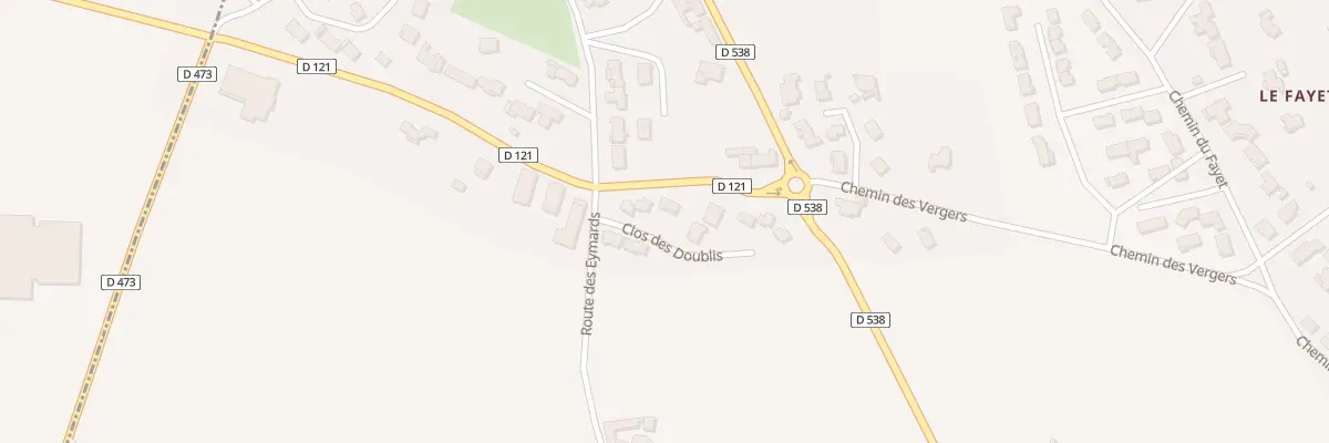Plan du 5312 Les Doublis et la Balme à Margès