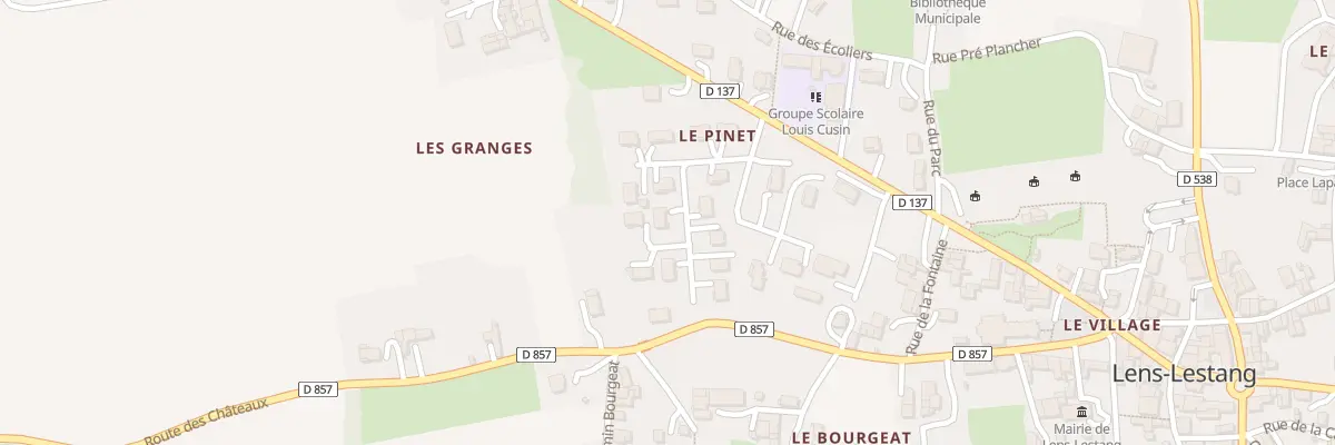 Plan du 10 Le Pinet à Lens-Lestang