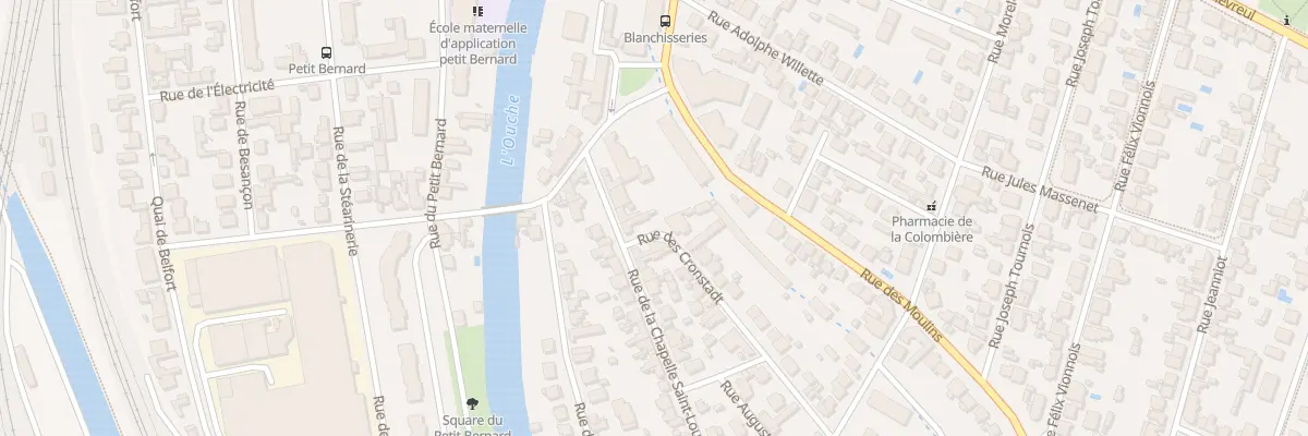 Plan du 1 Rue de Cronstadt à Dijon