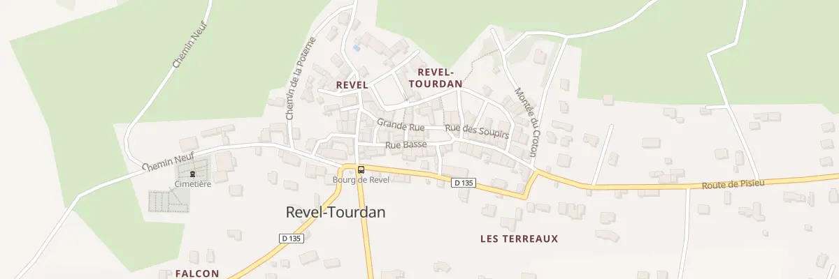 Plan du 34 Rue Basse à Revel-Tourdan