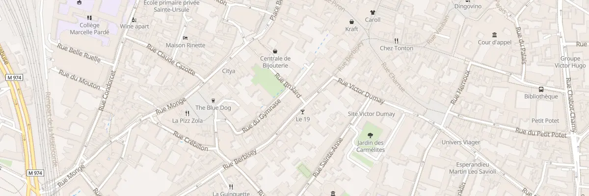Plan du 34 Rue Berbisey à Dijon
