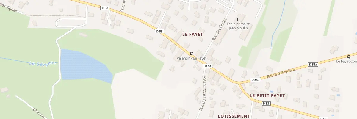 Plan du 5668 Rte de Lyon à Valencin