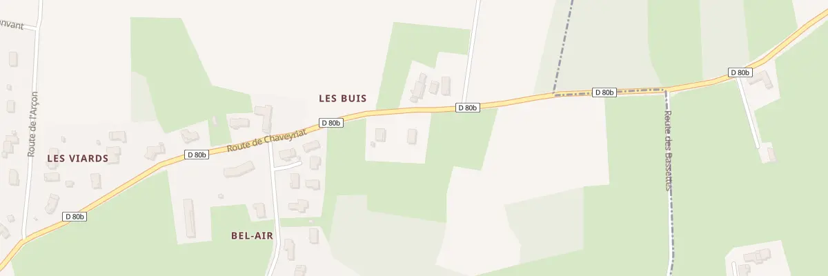 Plan du 502 Rte de Chaveyriat à Chanoz-Châtenay