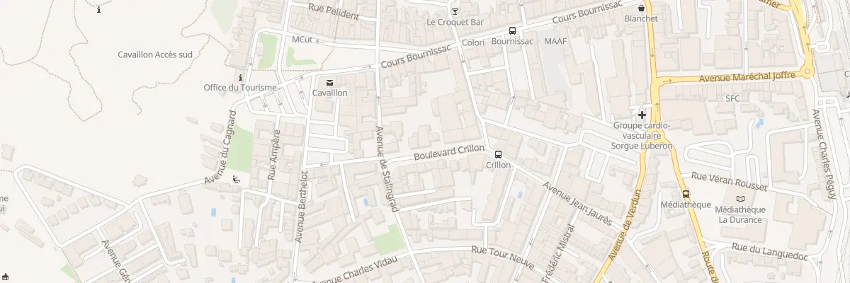 Plan du 47 Bd Crillon à Cavaillon