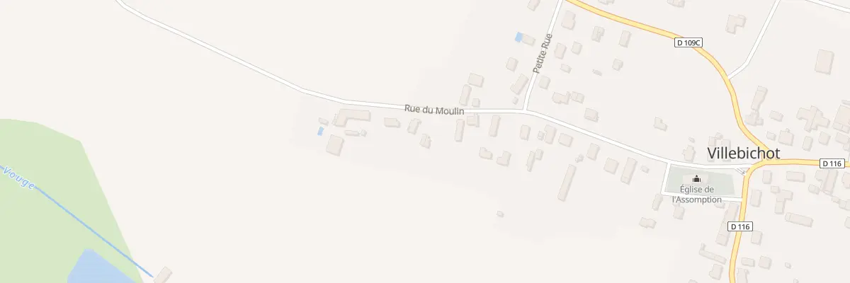 Plan du 10 Rue du Moulin à Villebichot