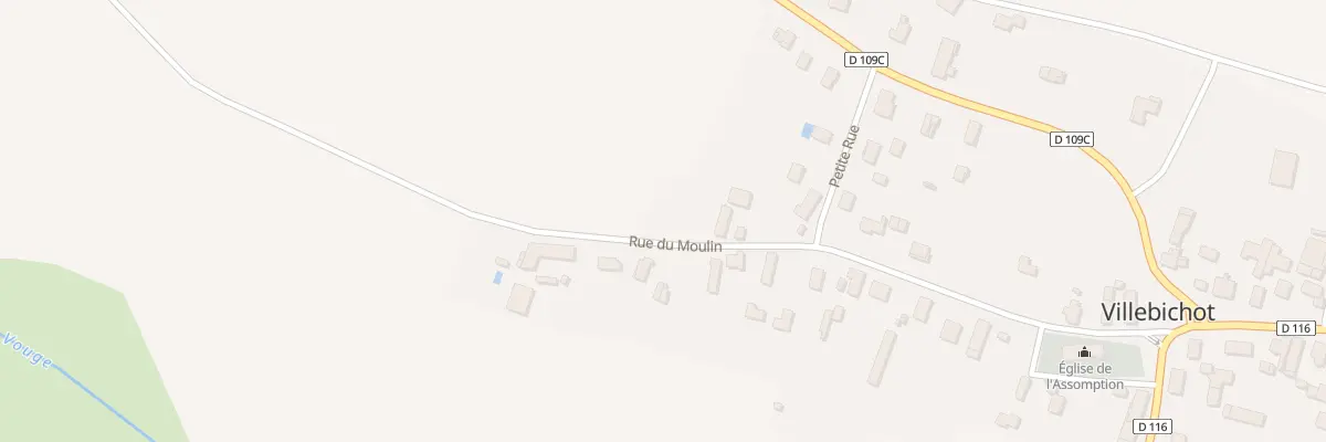 Plan du 5 Rue du Moulin à Villebichot